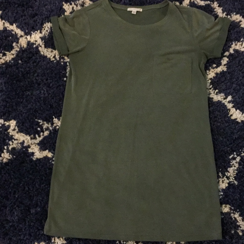 American eagle size sm olive green T-shirt dress